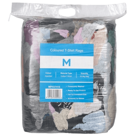 Assorted Coloured Rags, 10KG - NZ Packaging