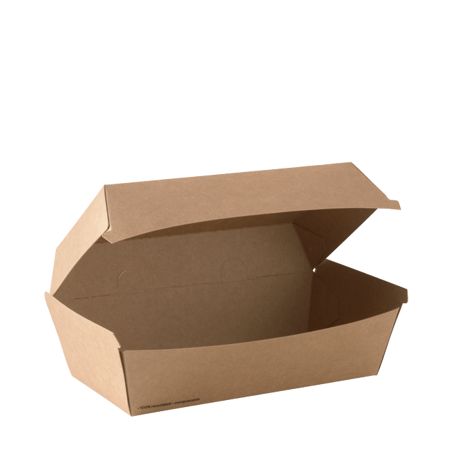 Detpak Brown Go Medium Meal Box (250)
