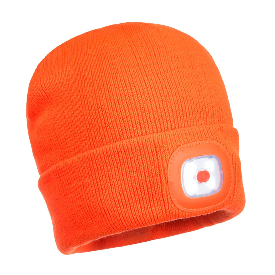 Beanie LED Head Light USB Rechargeable, Orange - NZ Packaging
