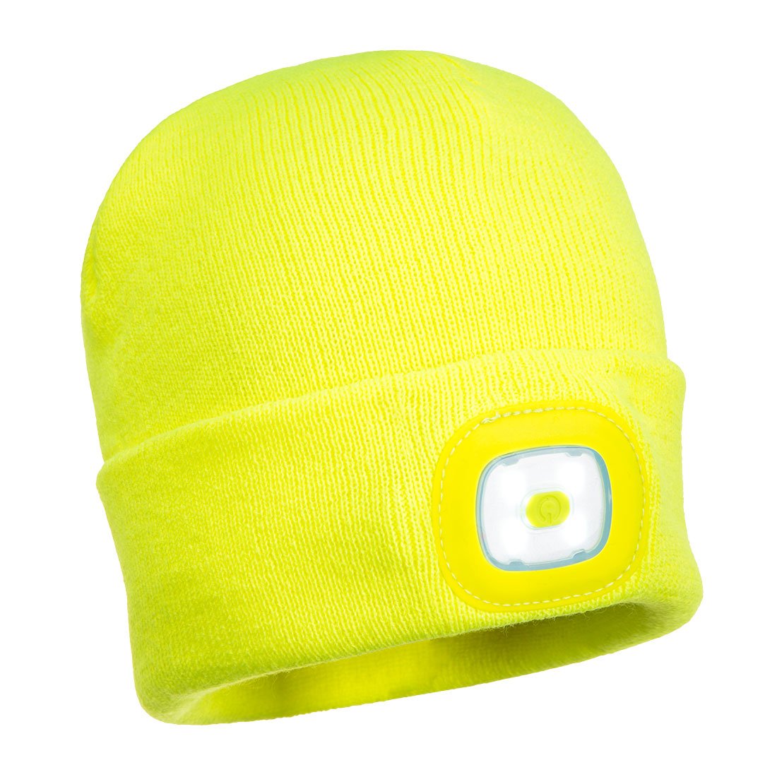 Beanie LED Head Light USB Rechargeable, Yellow - NZ Packaging