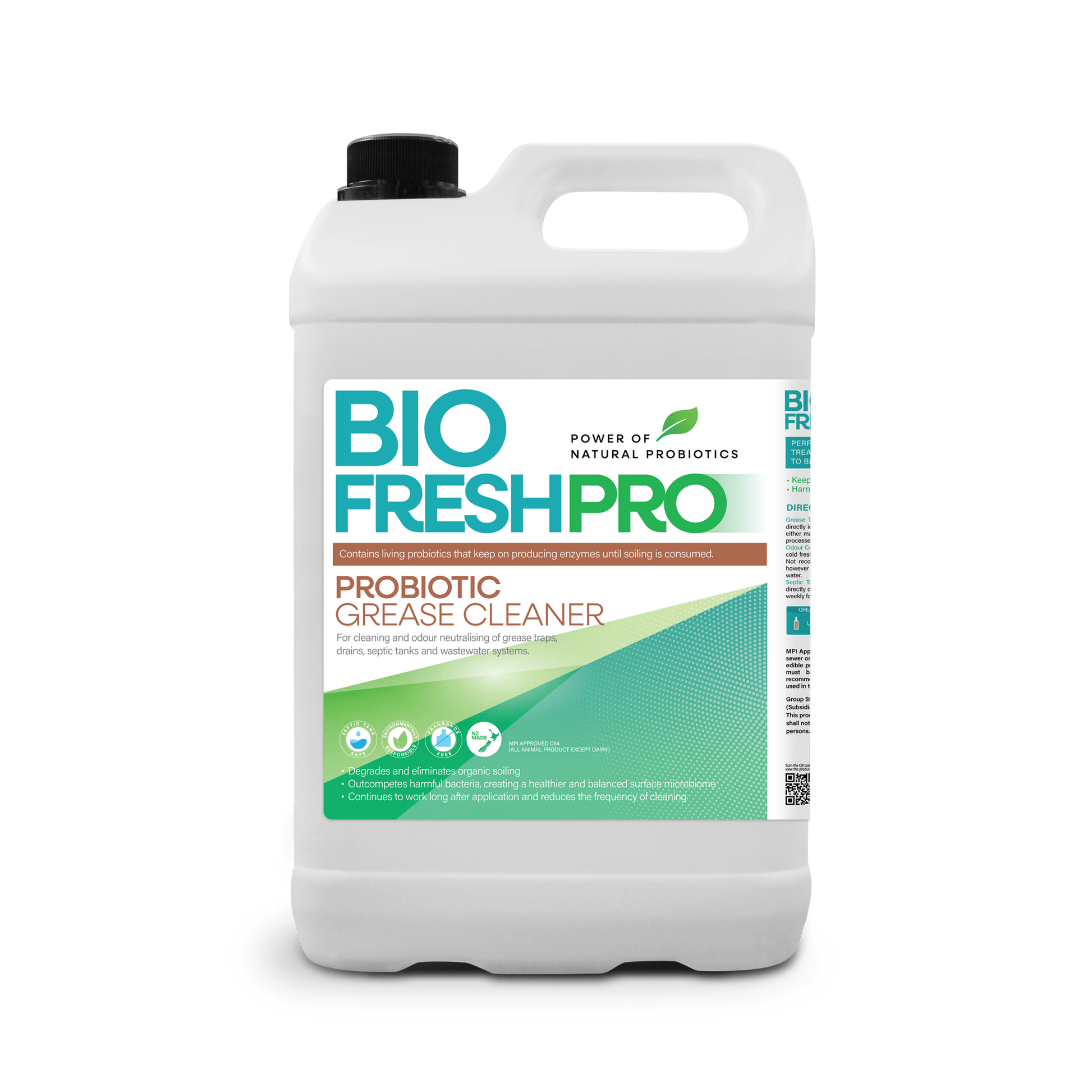 Bio-Fresh Pro Probiotic Grease Cleaner 5L - NZ Packaging
