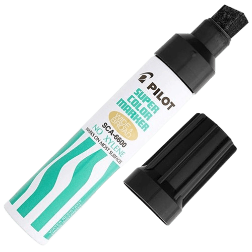 Black Pilot Jumbo Marker Pen 12.5mm Permanent Chisel - NZ Packaging