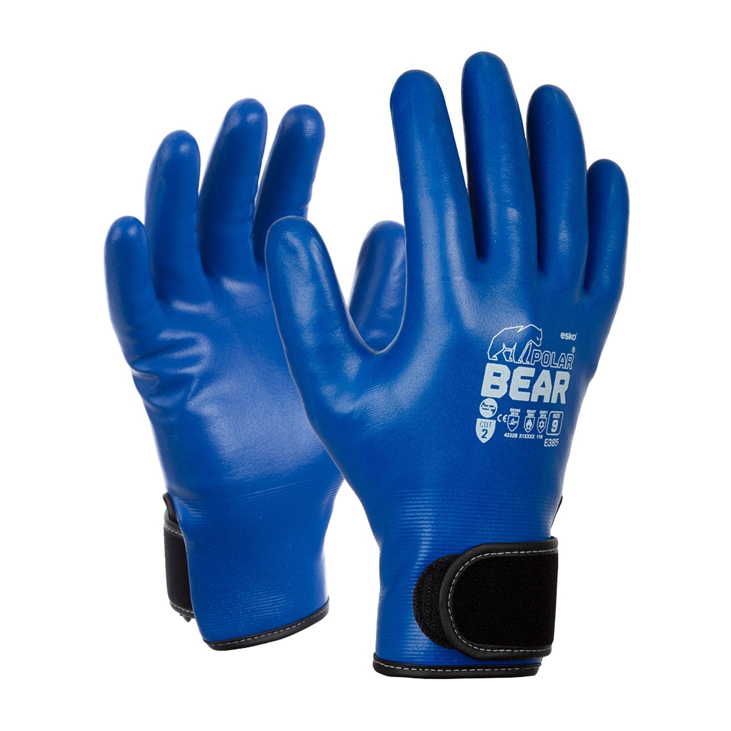 Blue Polar Bear Fully Coated Glove - Nitrile Palm, Thermal Lined - NZ Packaging