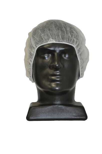 Bouffant Cap, White, 55cm (100) - NZ Packaging