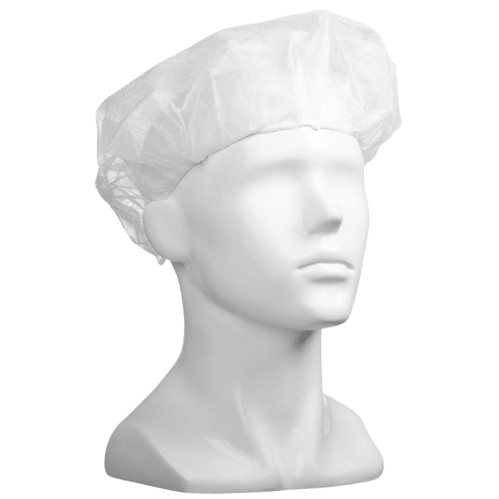 Bouffant Hats, White, 610mm Wide Fit - NZ Packaging