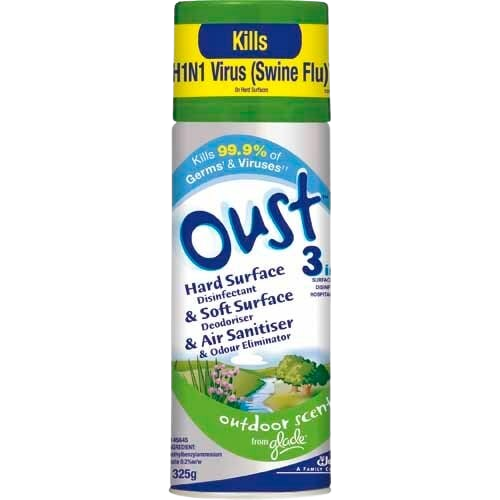 Aerosol Air Freshener, Oust Outdoor Scent, 325g