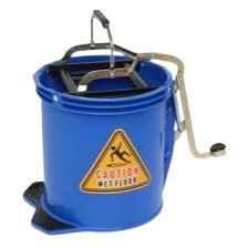 Wringer Bucket with Metal Pedal, Blue, 16L
