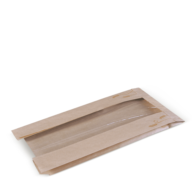Detpak Wheat Loaf Window Bag (500)