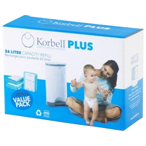 Refill Pack for Korbell Plus 26l Nappy Bin (3)