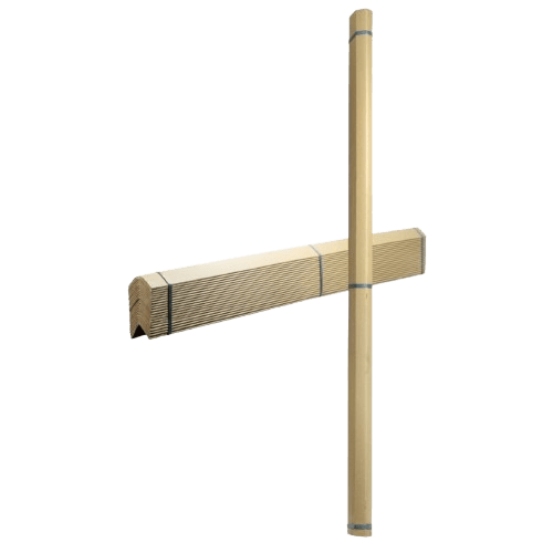 Cardboard Corner Board, White, 50 x 50 x 5 x 2200mm - NZ Packaging