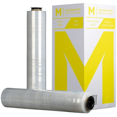 Cast Hand Pallet Wrap, clear, 500mm x 250m x 30mu (4) - NZ Packaging