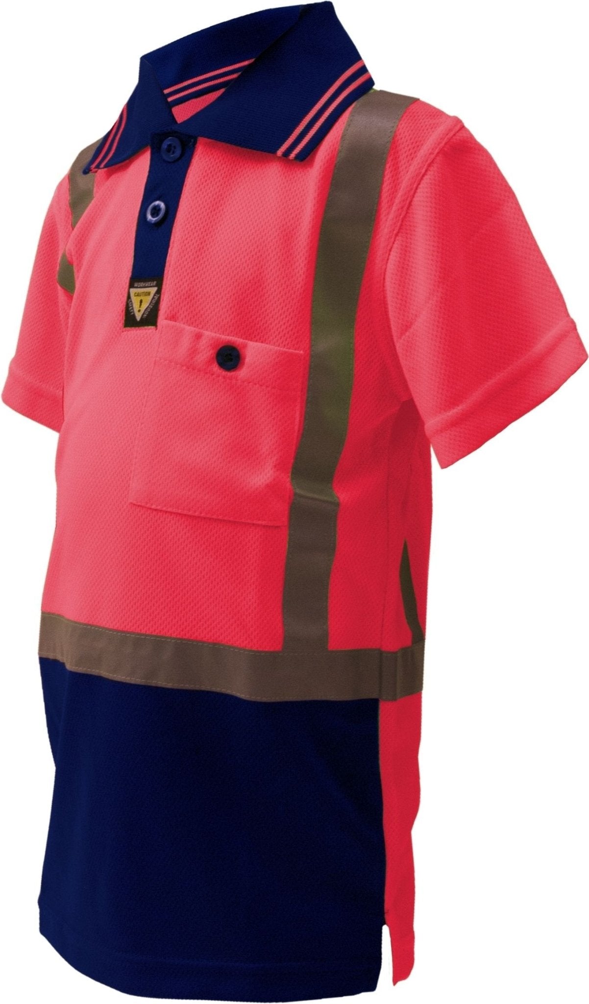 Caution Children's Micro Fibre Polo - NZ Packaging