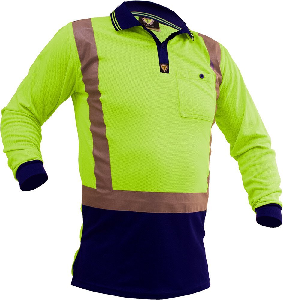 Caution D/N L/S Micro Fibre Polo - NZ Packaging