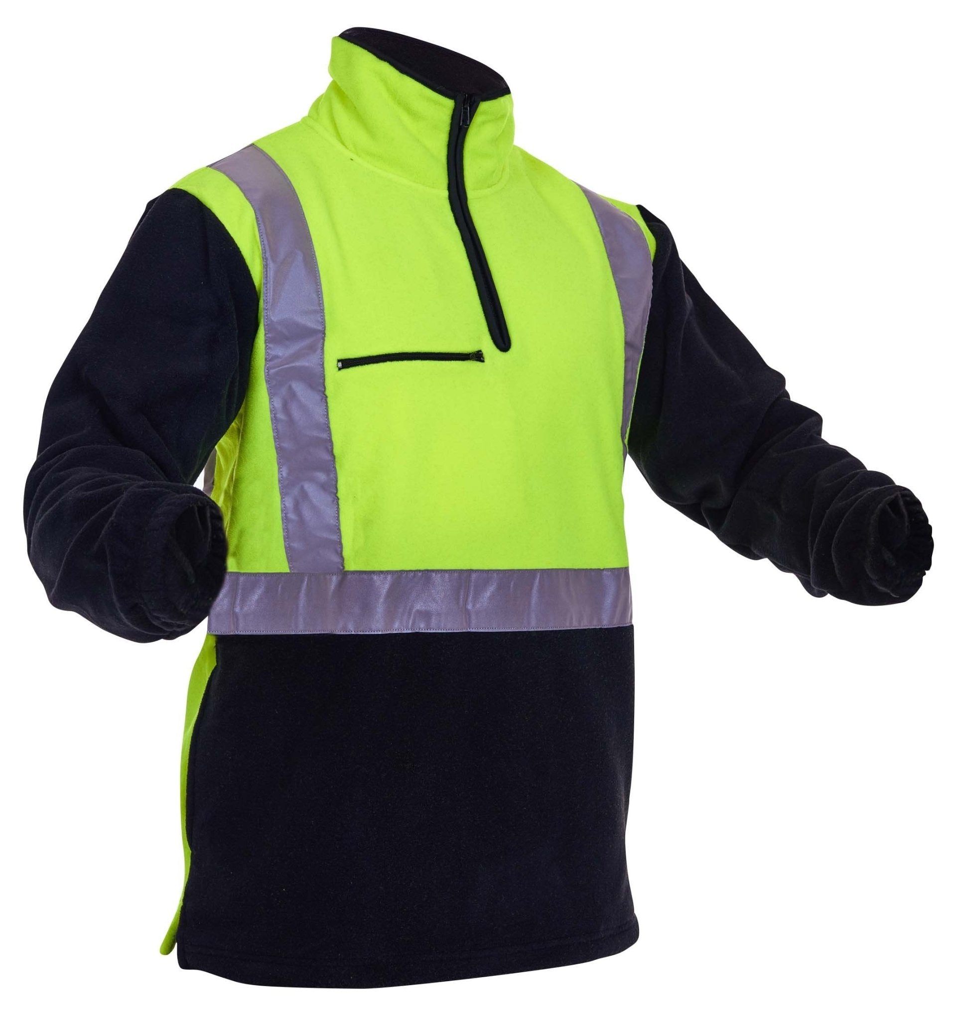 Caution D/N Polar Fleece 1/2 Zip Tunic - 380gm - NZ Packaging
