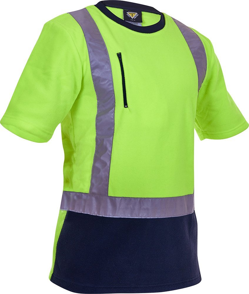 Caution D/N Polar Fleece T-Shirt - 280gm - NZ Packaging