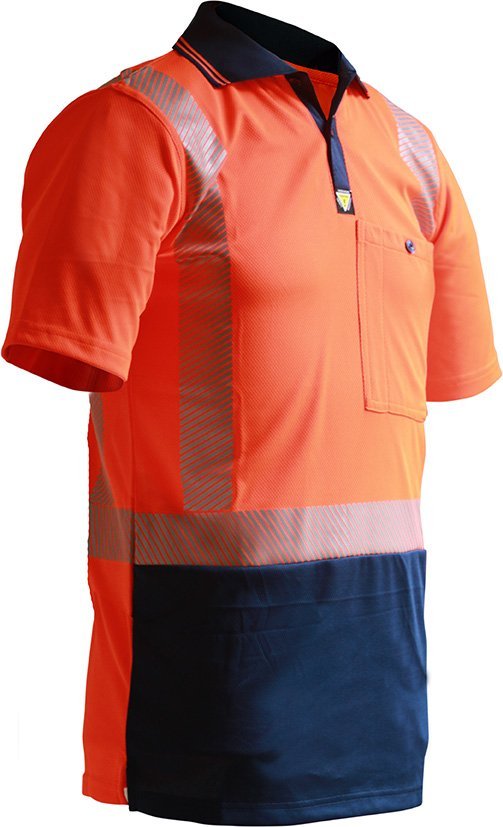 Caution D/N Segmented Tape Micro Fibre Polo - NZ Packaging