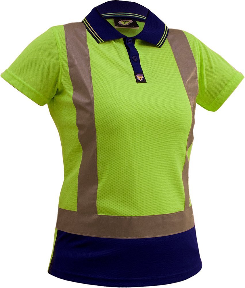 Caution D/N Women's Micro Fibre Polo - NZ Packaging