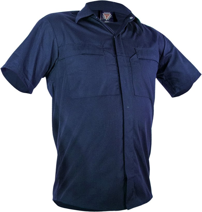 Caution Poly Cotton Short Sleeve Shirt - NZ Packaging