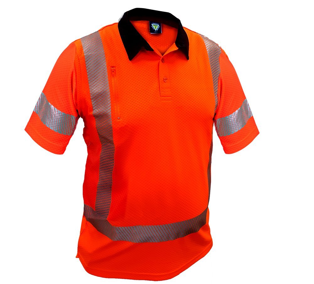 Caution Ttmc-W17 X-Back S/S Microvent Polo - NZ Packaging