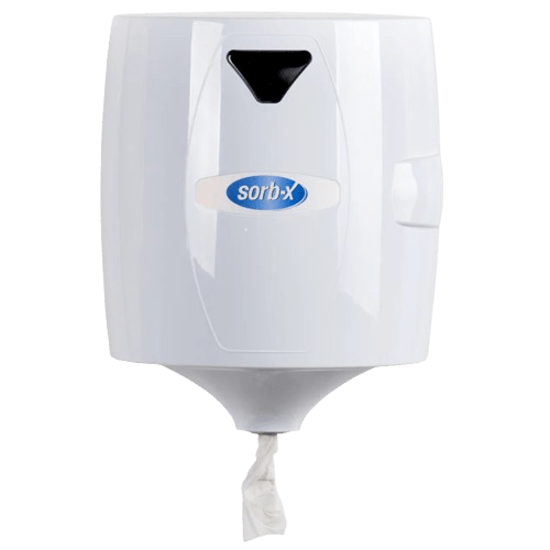 Centrefeed Wipe Dispenser 32cm x 26.5cm x 24cm White - NZ Packaging
