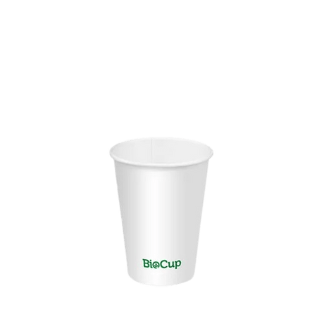 Cold Paper Water BioCups, White, 200ml - NZ Packaging