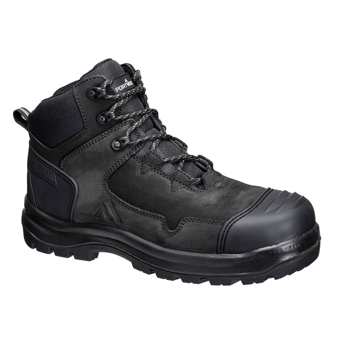 Composite Nubuck Leather Mid Boot S3S HRO SR FO SC LG, Black - NZ Packaging