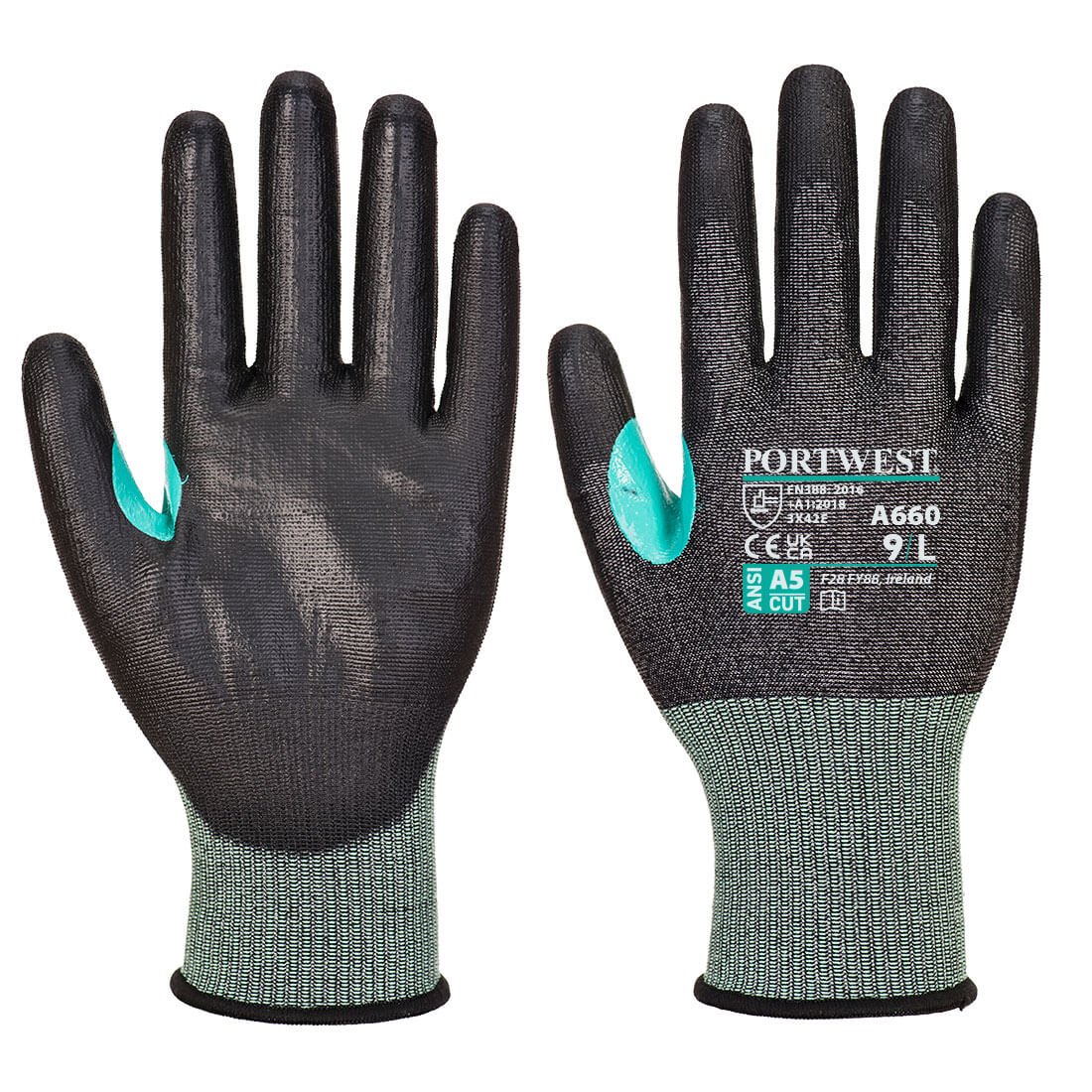 CS Cut E18 PU Glove, Black - NZ Packaging