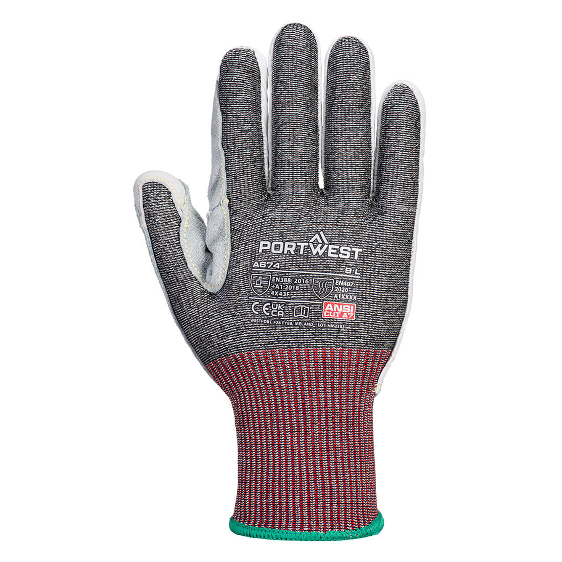 CS Cut F13 Leather Glove, Black - NZ Packaging