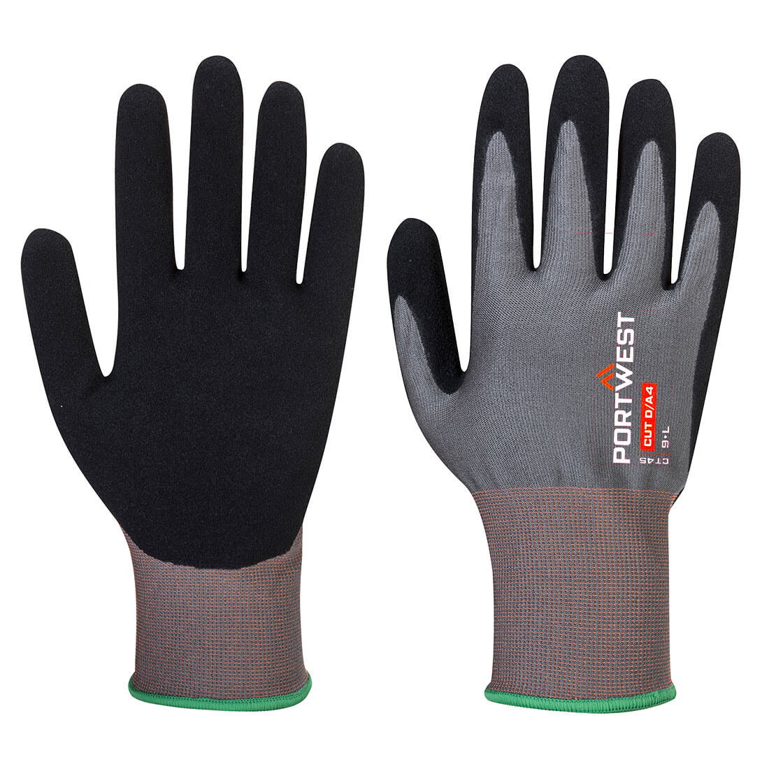 CT Cut D18 Nitrile Glove, Grey/Black - NZ Packaging
