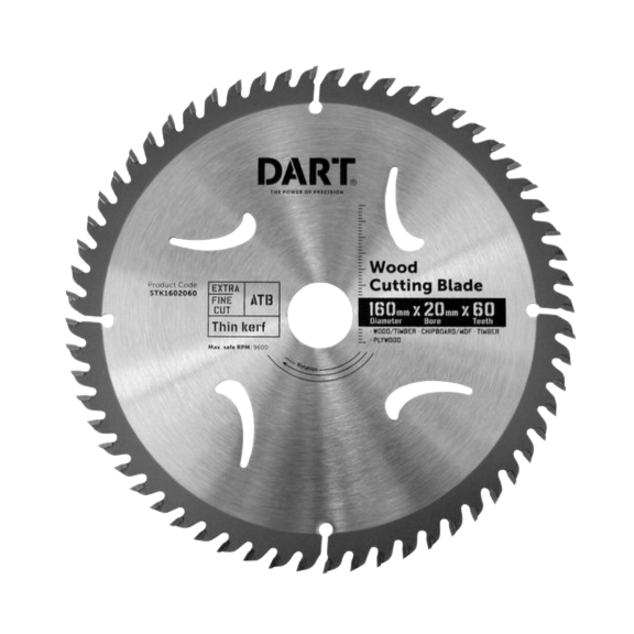 DART Timber Blade 160mm x 60T x 20mm Bore