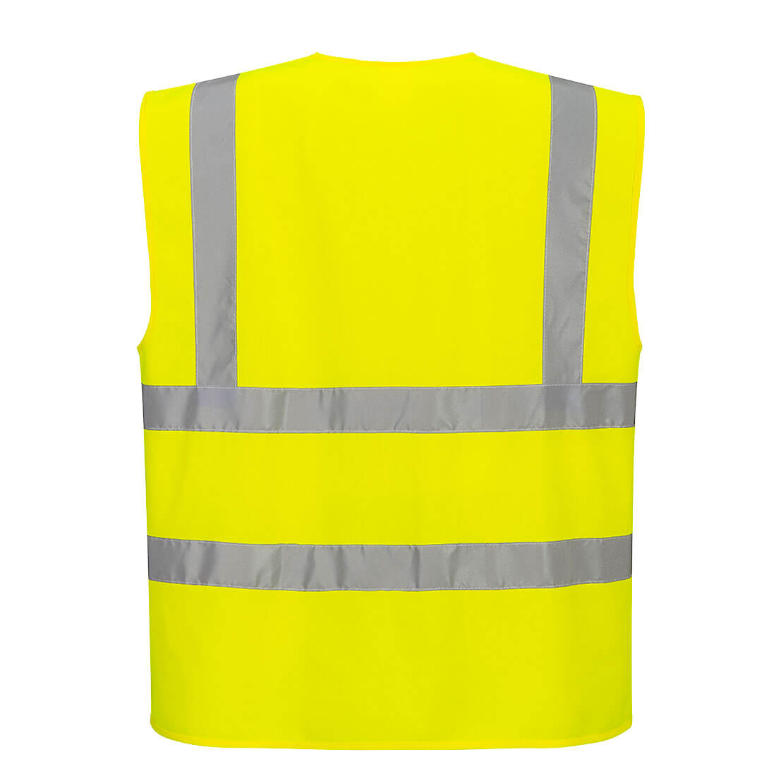 Hi-Vis Zipped Band and Brace Vest, Yellow