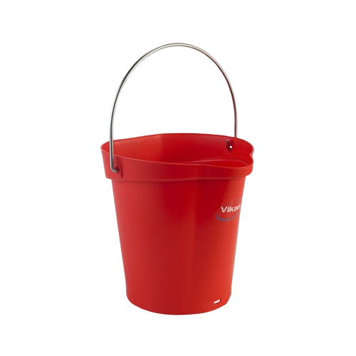 Heavy-Duty Bucket, Red, 258mm X 260mm X 270mm, 6L