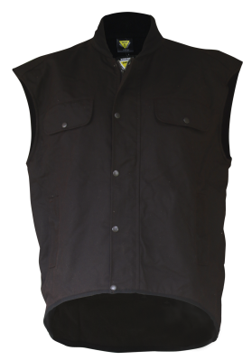 Caution Oilskin Sleeveless Vest