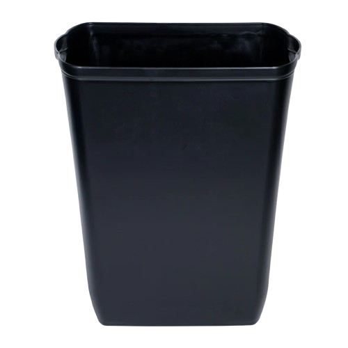 Waste Paper Bin Base, Black, 550mm X 320mm X 230mm, 23L