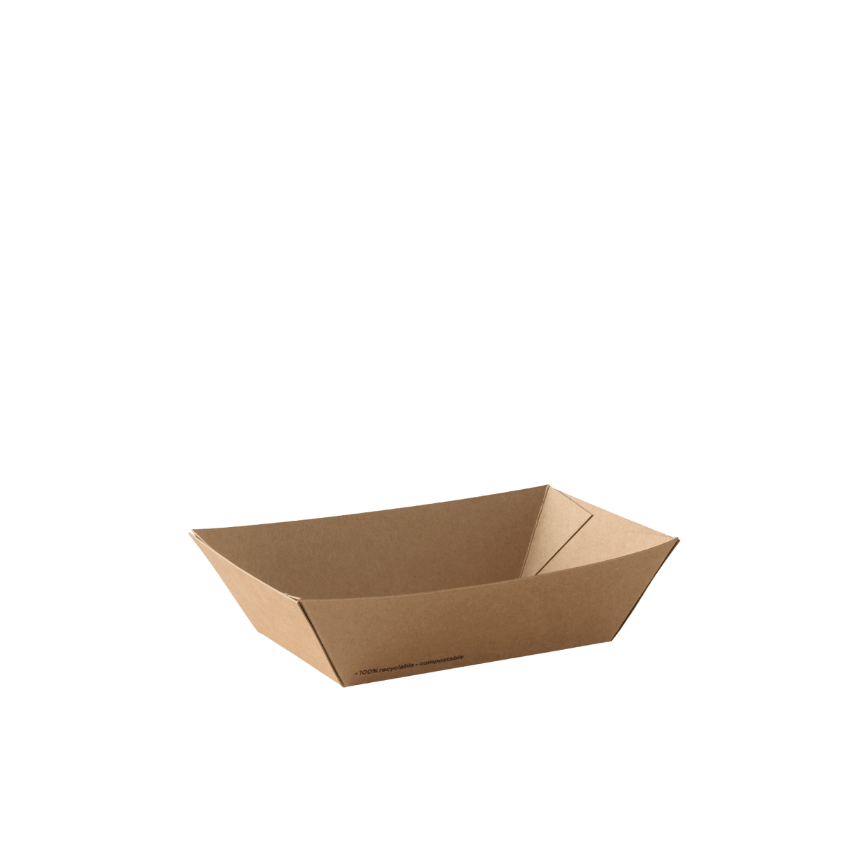Detpak Brown Go #2 Small Food Tray (1000)