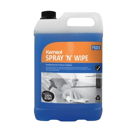 Kemsol Spray 'n' Wipe Antibacterial Surface Cleaner 5L