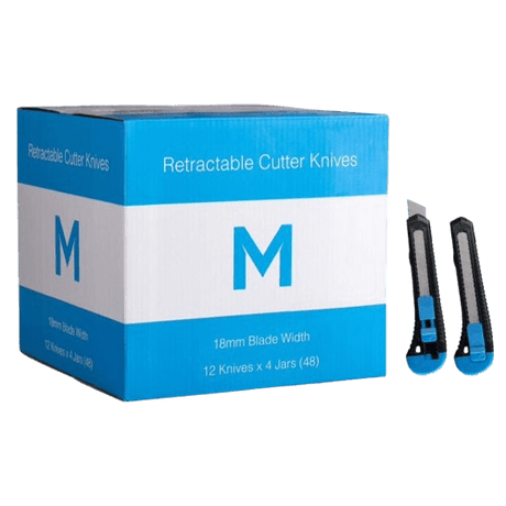 Economy Retractable Cutter Knife, 18mm - NZ Packaging