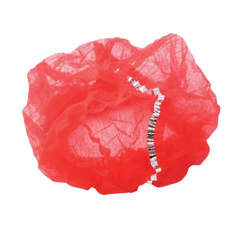 Hair Net, Red, Metal Detectable (100)