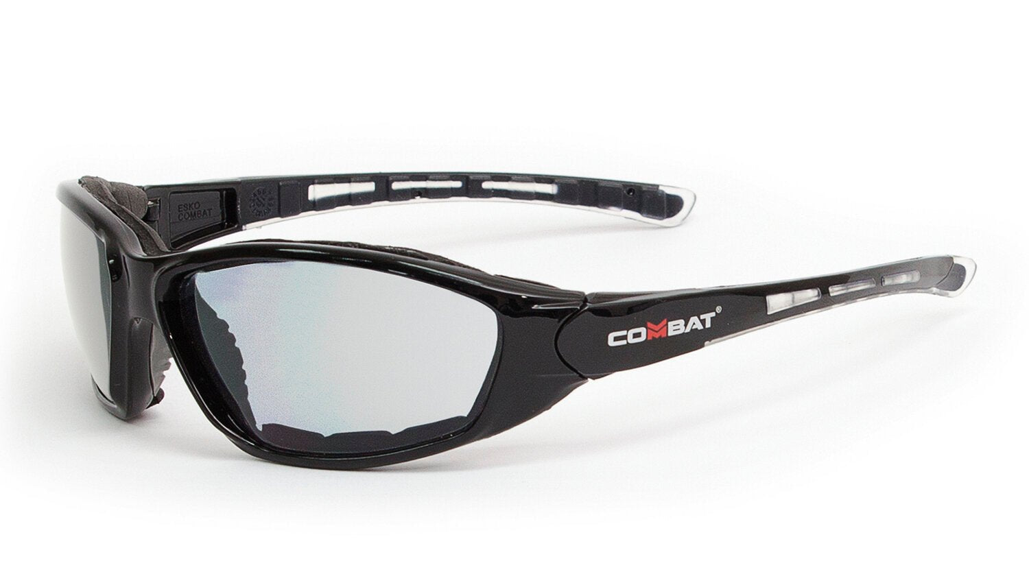 Esko Combat Safety Eyewear, Foam Bound With High Impact Rating, Antifog & Antiscratch, Clear Lens - NZ Packaging