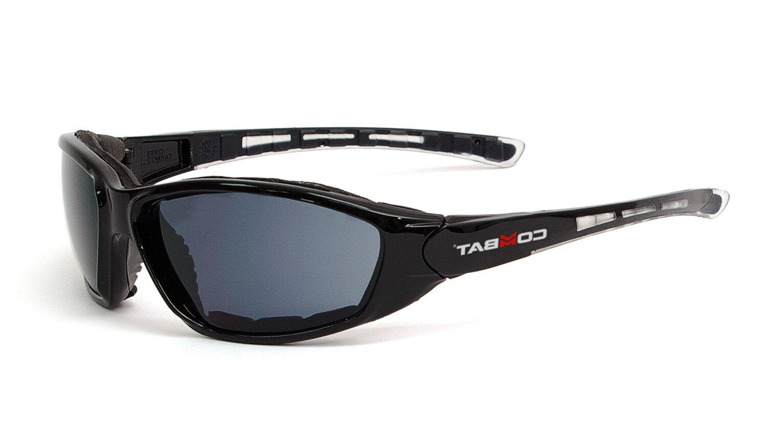 Esko Combat Safety Eyewear, Foam Bound With High Impact Rating, Antifog & Antiscratch, Smoke Lens - NZ Packaging