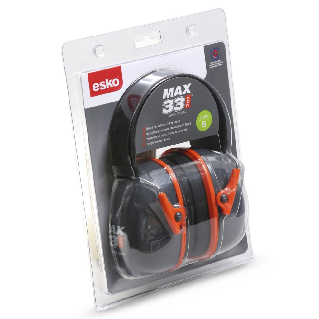 Esko Max33 707 Banded Earmuff Class 5, 33db, As/Nzs 1270:2002 - NZ Packaging