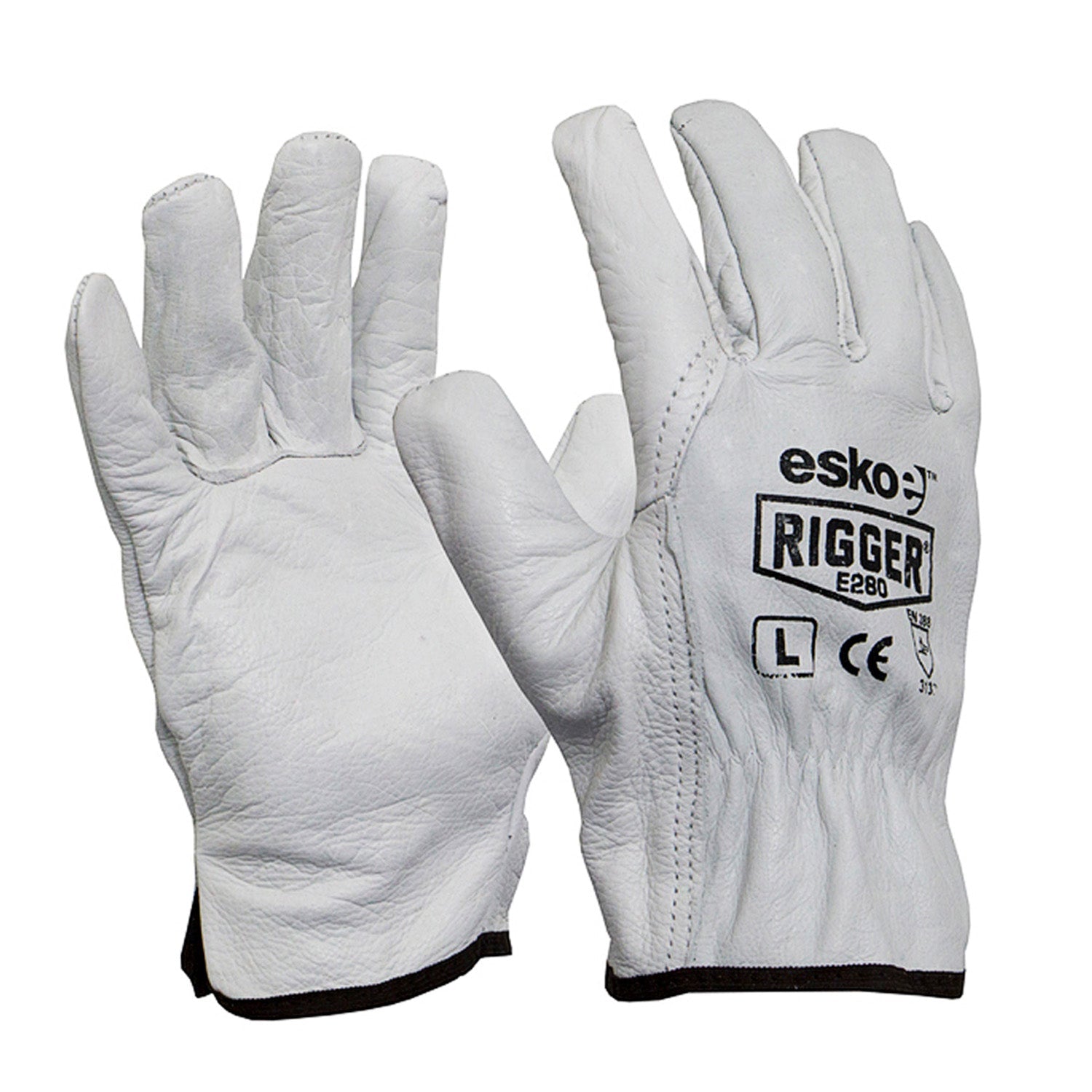 Esko Natural Cowgrain 'A' Grade Leather Rigger Glove - NZ Packaging