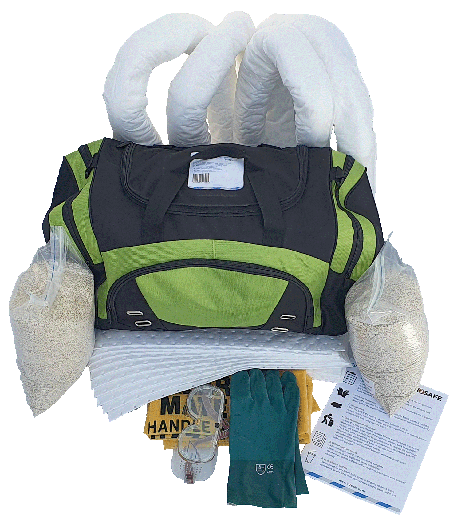 Esko - Oil/Fuel Spill Kit - 50l Truck (Bag) Green - NZ Packaging