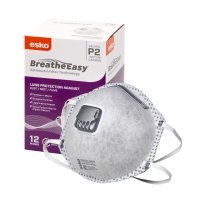 Esko - P2 Respirator With Valve And Carbon Filter, Box 12 Masks (Green Box) - NZ Packaging
