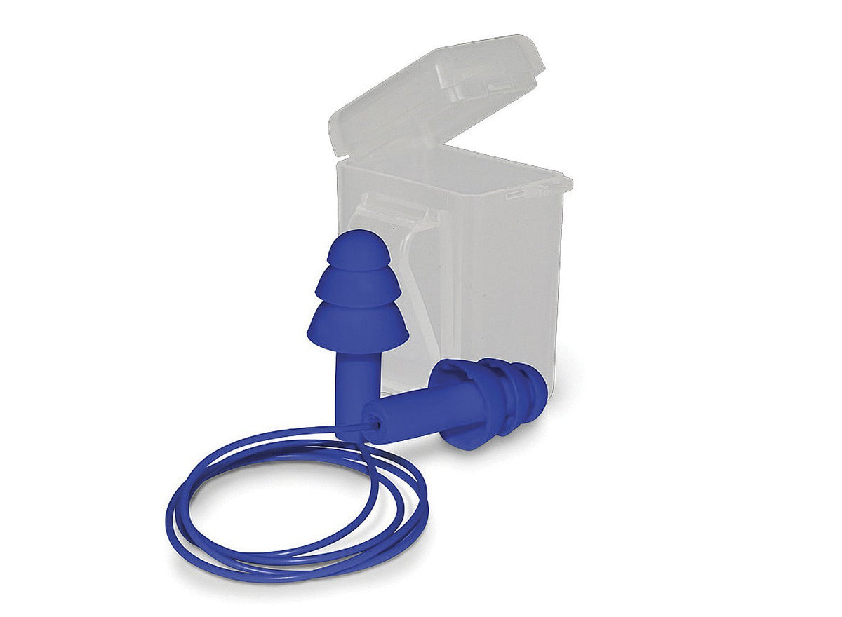 Esko Vortex Metal Detectable Earplugs Blue Corded Reusable - NZ Packaging