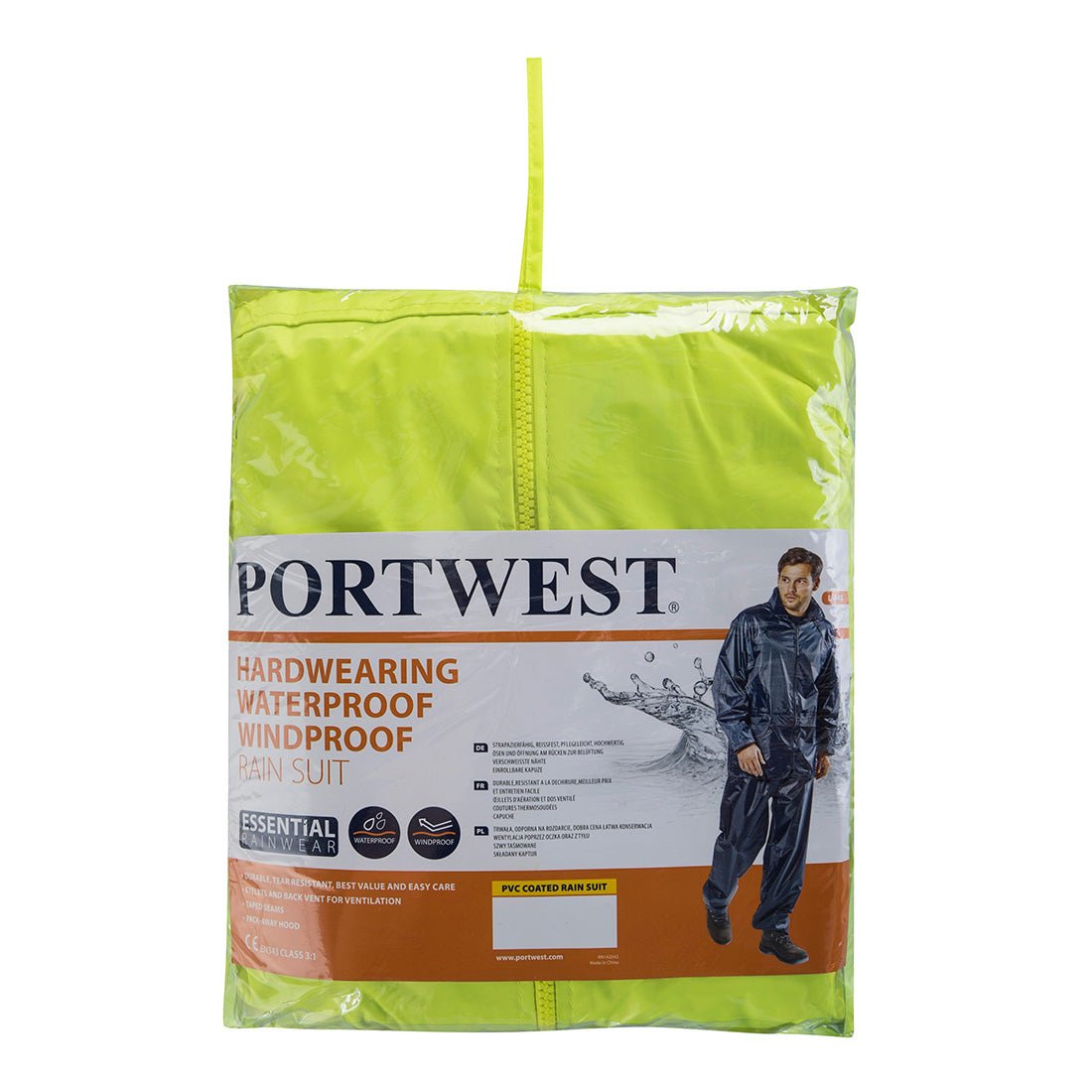 Essentials Rainsuit (2 Piece Suit), Yellow - NZ Packaging