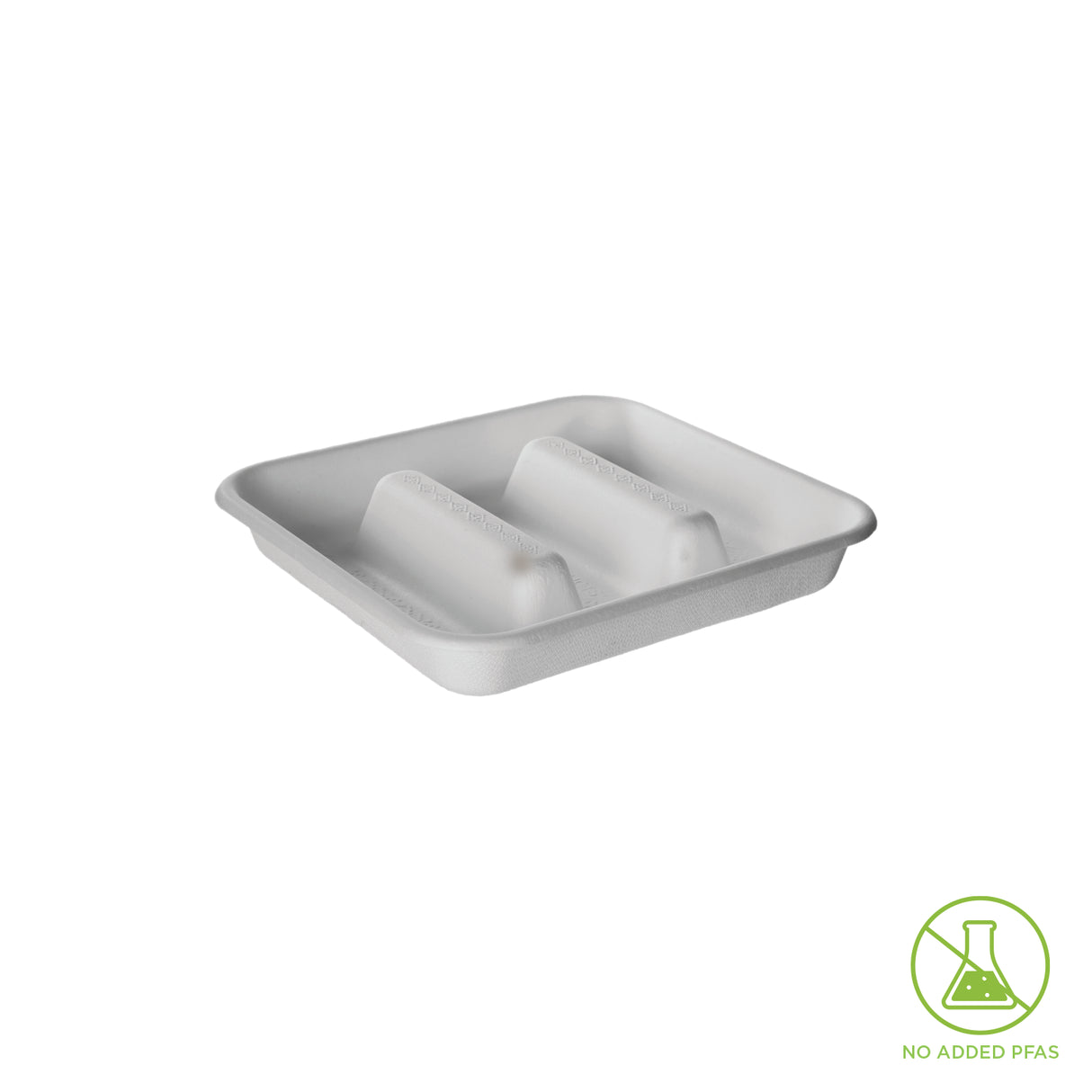 Detpak White Tray 7In 3 Comp Square (Taco) (300)