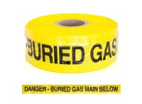 Wavelay Detectatape - Danger Buried Gas Main Below 100mm X 250m (Yellow)