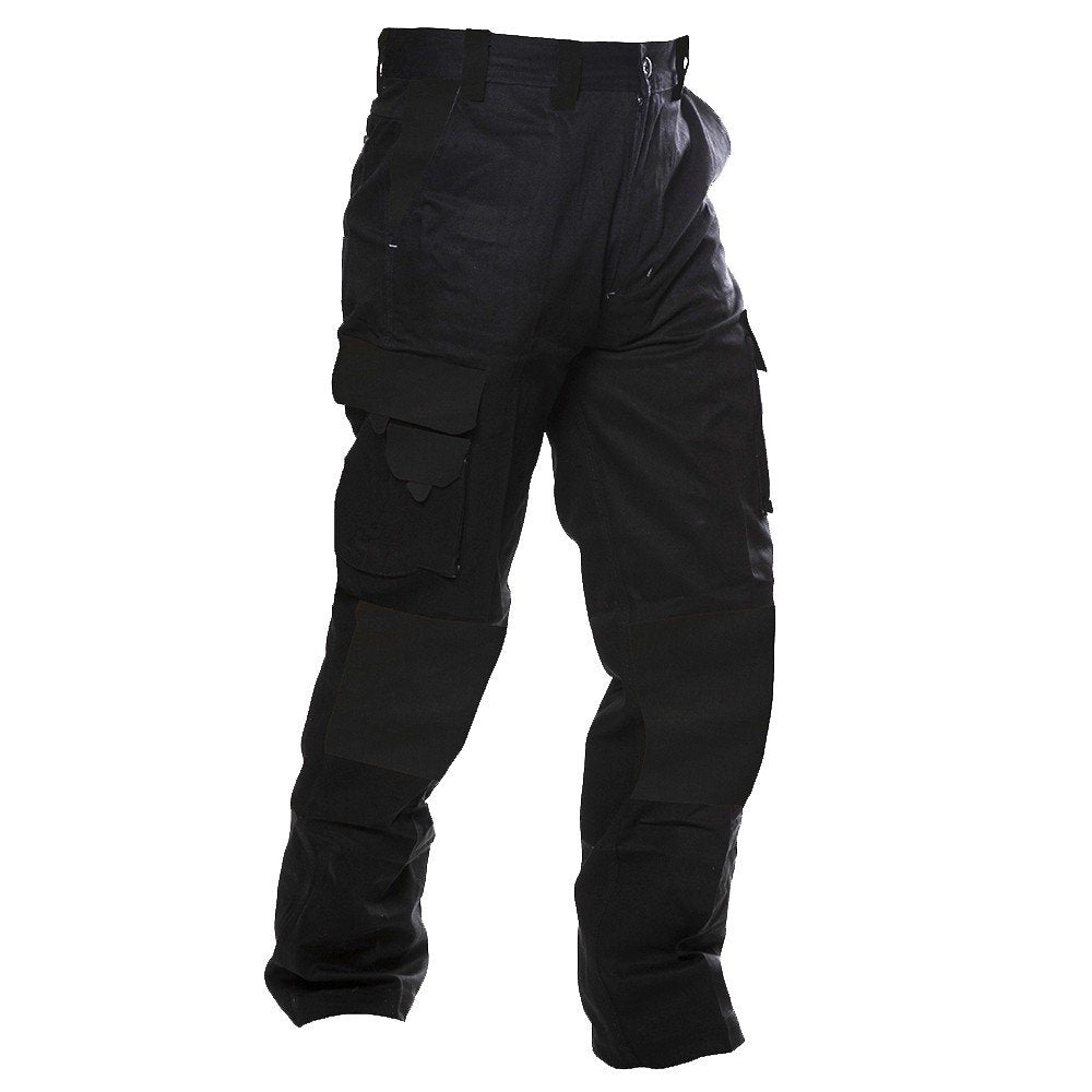 220gsm Light Cargo Trousers, Ripstop, Black