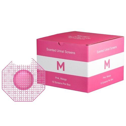 Urinal Block Screen, Mango, Pink, Enzyme (10)